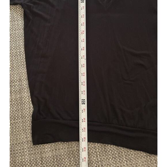ARITZIA WILFRED Dolman Long Sleeve Stretchy OVERSIZED Tee Black Banded Hem XS - Picture 5 of 7